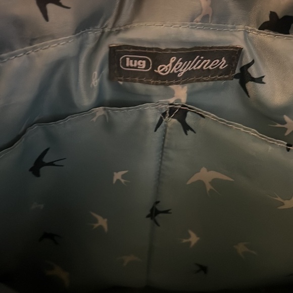 Lug Medium Tote with Trolley Sleeve- Skyliner Black Rainbow NWOT - Picture 4 of 12